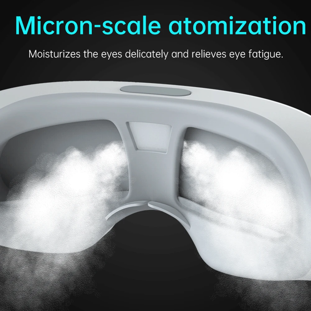 Masajeador ocular inteligente eléctrico con calefacción, 2 modos, Nano vapor, alivio de la fatiga ocular y mejor sueño