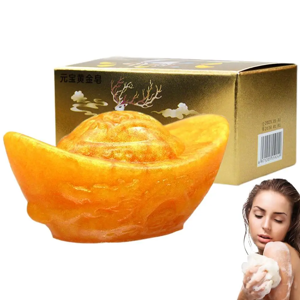 Мыло-zhaocai-yuanbao-golden-soap-Глубокоочищающее-ручной-работы-с-эфирными-маслами-для-ванны-и-тела-ароматное