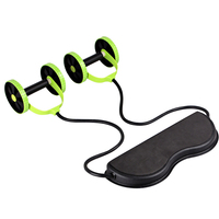 Muscle Exercise Equipment Home Fitness Equipment Double Wheel Abdominal Power Wheel Ab Roller Gym Roller Trainer Training