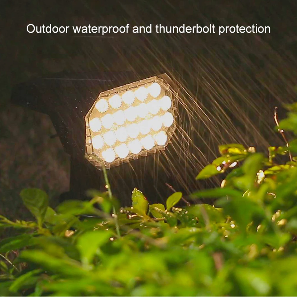 Solar Spot Lights Outdoor 24LED Super Bright Yard Lights Outdoor IP65 Waterproof Powered Auto On/Off Garden Landscape Lights