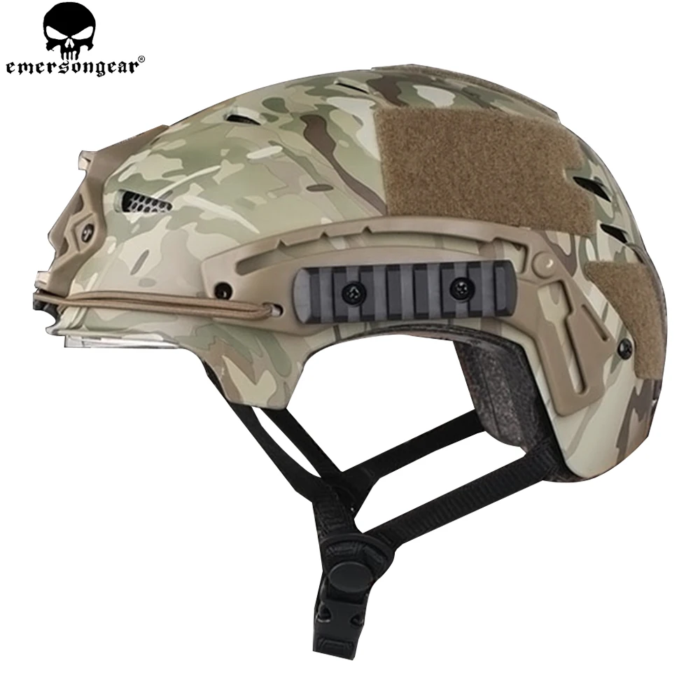 EMERSONGEAR EXF BUMP kask z okularami ochronny taktyczny cywilny Airsoft kask paintballowy Multicam EM8981