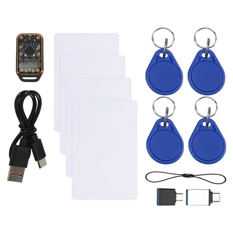 Y23A-RFID Smart Chip Reader Chameleon Ultra Smart Card Emulator Duplicator ID IC Card Decode +4XCUID Card/ Keychain