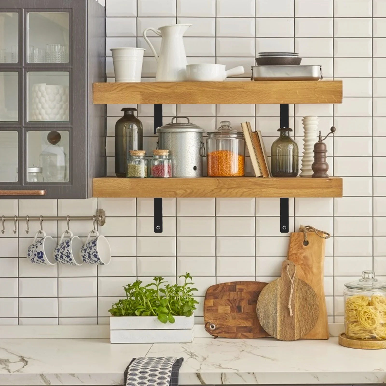 

4 Pack L-Shaped Shelf Brackets Stainless Steel Wall Shelf Support Fixing Hardware Mounting Kit for Floating Shelves Home Decor