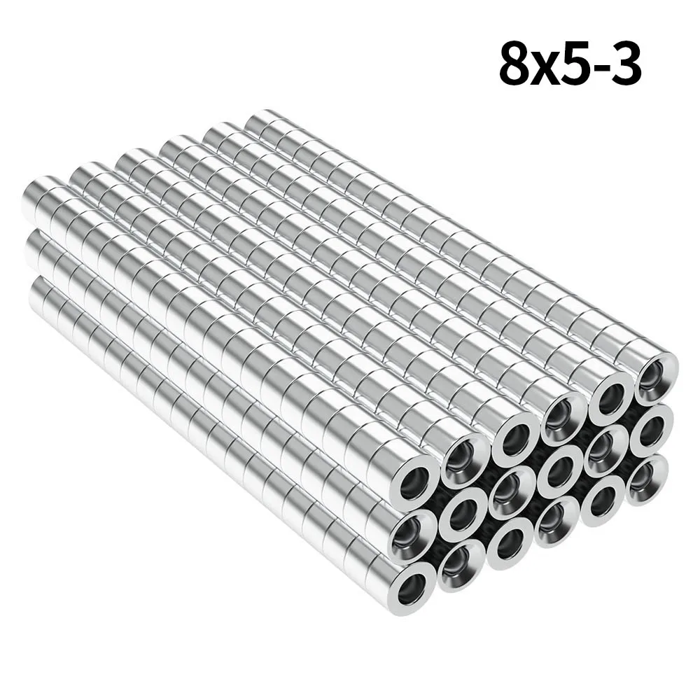 

8x5-3mm N35 Super Strong Neodymium Magnet Round with holes NdfeB Powerful Permanent Magnetic imanes Refrigerator Magnets