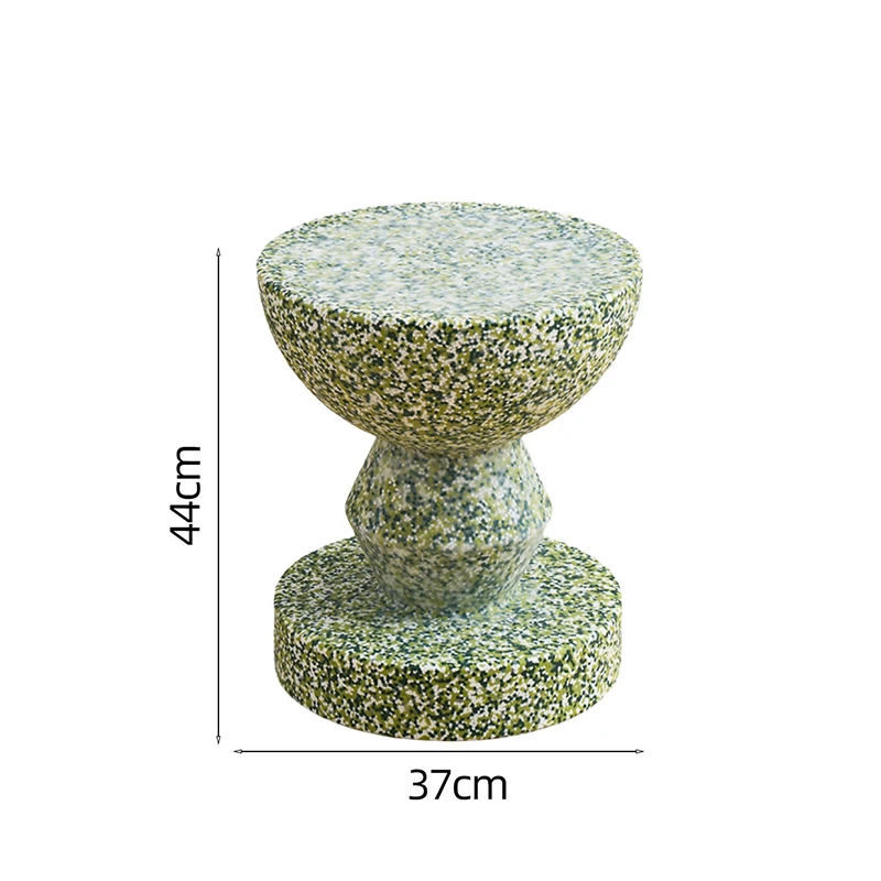 #j.Green e-patterned Round Coffee Tables Creative Art Sofa Side Table Nordic Living Room Furniture Home Bedroom Bedside Table⌁