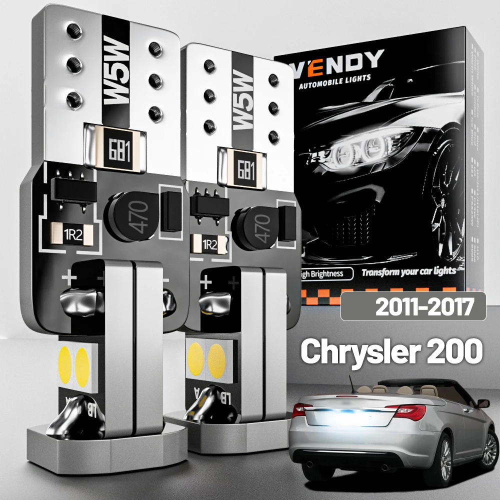 

2pcs LED License Plate Light For Chrysler 200 2011-2017 2012 2013 2014 2015 2016 Canbus Accessories