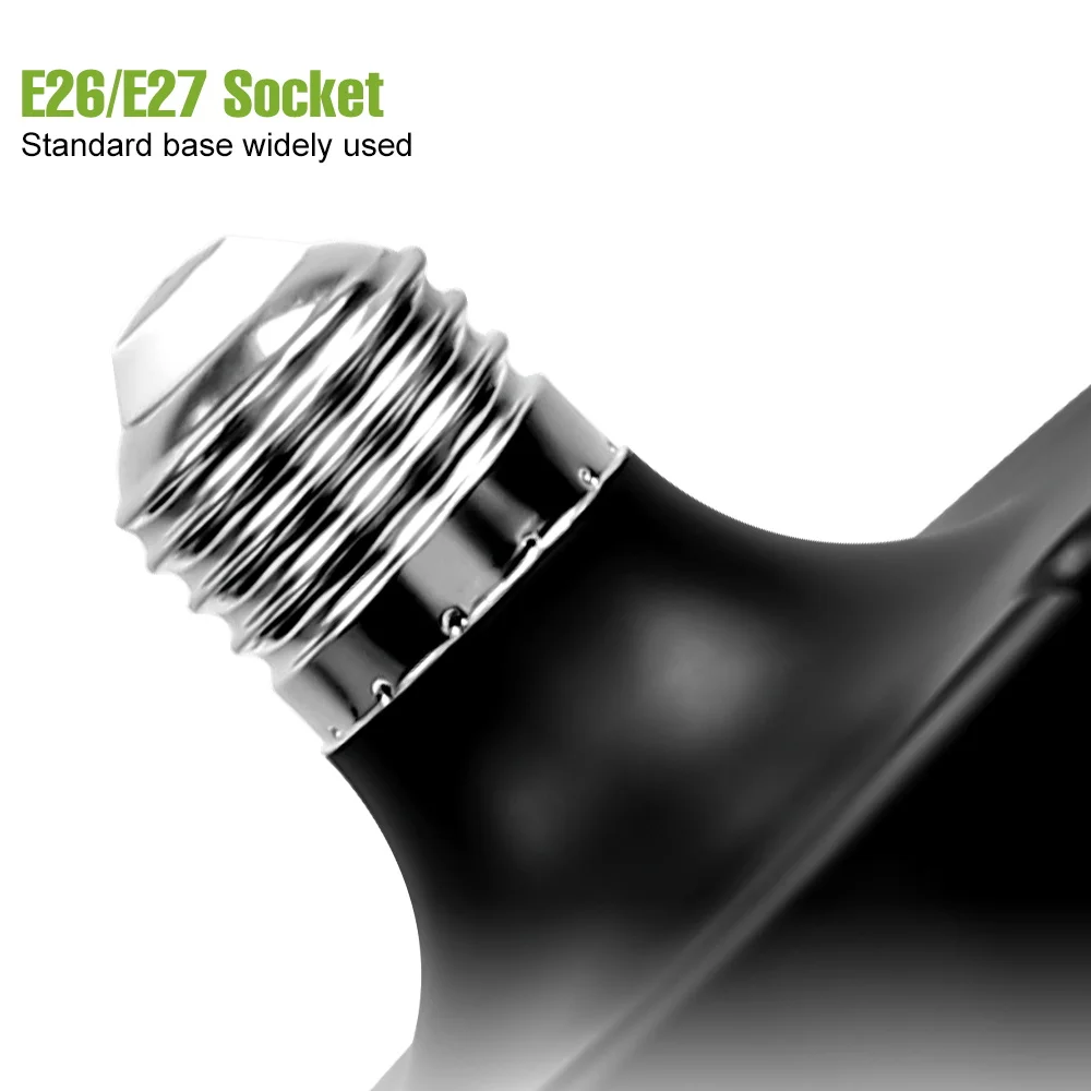 300 واط LED مصباح المرآب داخلي طوي 220 فولت وقوف السيارات مصابيح منطقة كبيرة E27 ورشة عمل مصابيح السقف مخزن الطابق السفلي الإضاءة #4