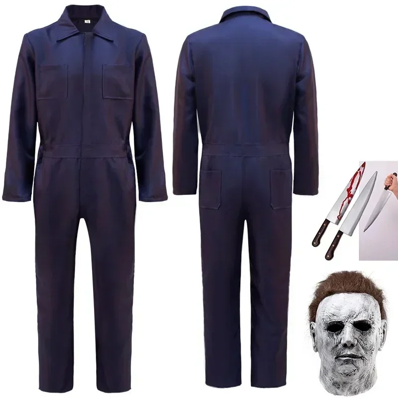 Miniso Halloween Cosplay Killed Michael Myers Cosplay Costume Bloody Clothes Party Suit Props For Men