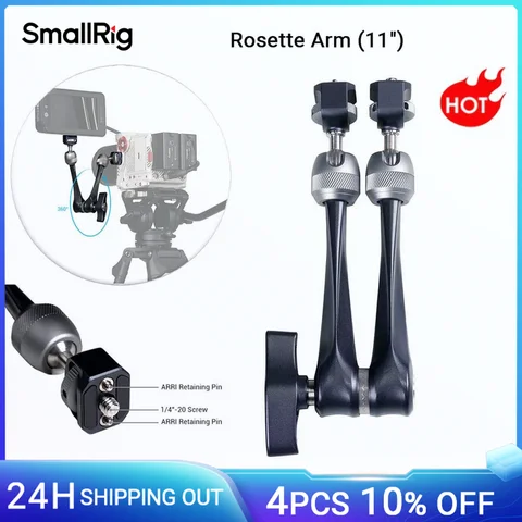 Braço Roseta SmallRig de 11 polegadas 360 °   Braço mágico ajustável para acessórios da câmera da luz do diodo emissor de luz do monitor DSLR até 3kg de carga