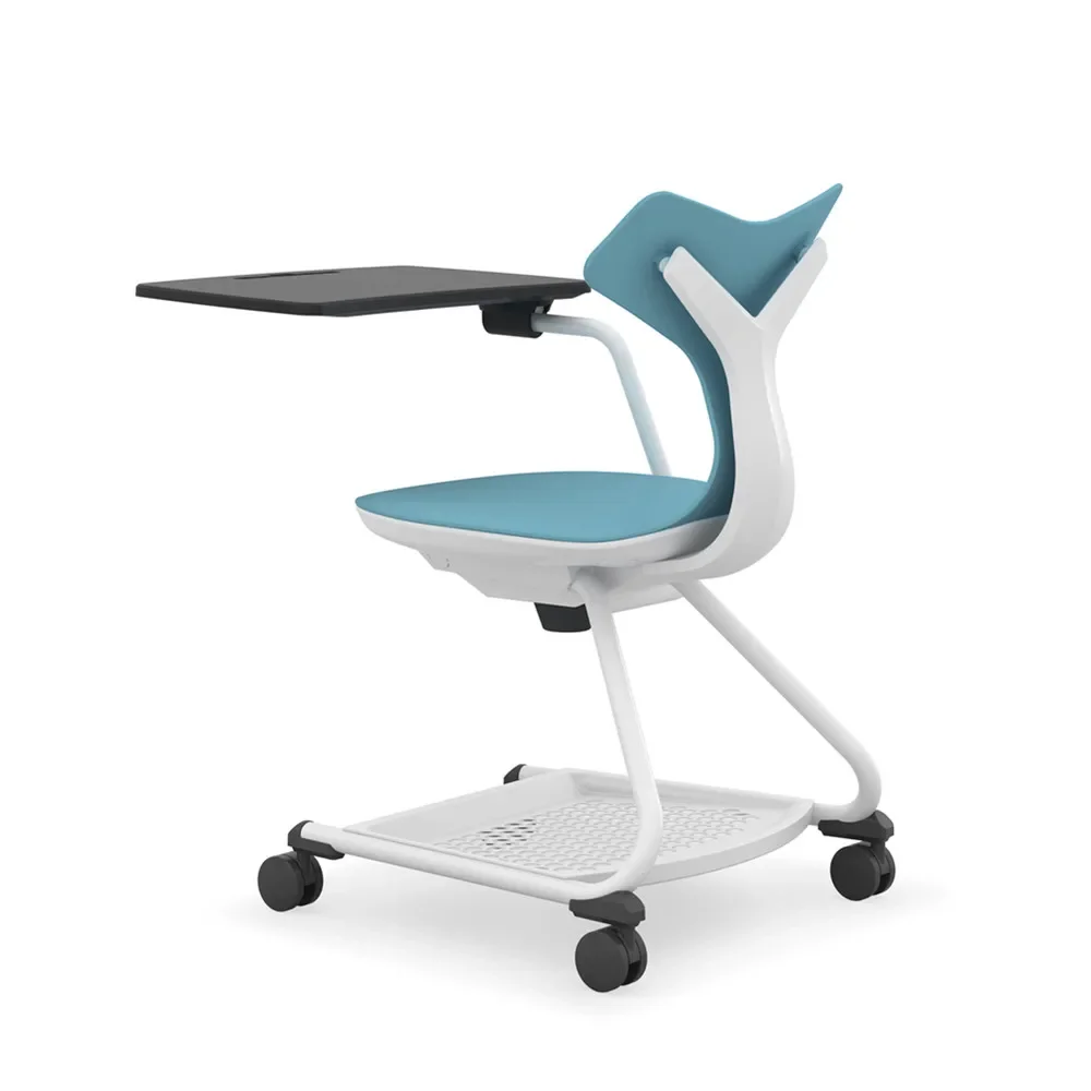 

School Project Blue Color Student Node Chair School Desk And Chair Set With Writing Table