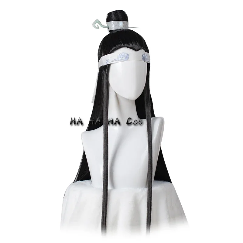 لان وانغ جي وي ووشيان شعر مستعار تأثيري هالوين أنيمي مو داو إلى شي الشعر الاصطناعية جيانغ تشنغ ون نينغ ون تشينغ جينلينغ شعر مستعار تأثيري