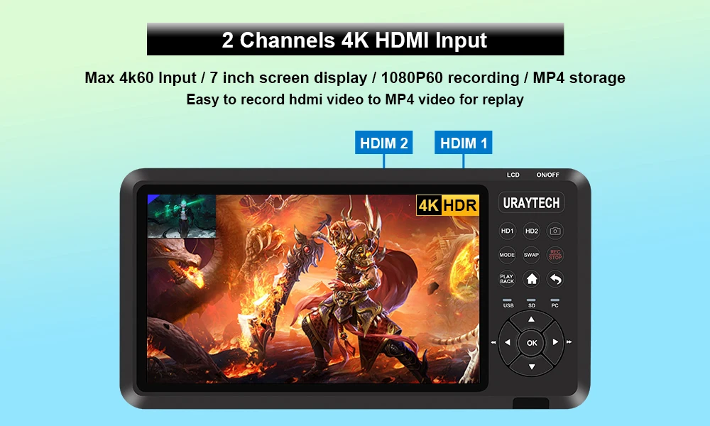Uray 2 Channels 4K … - image