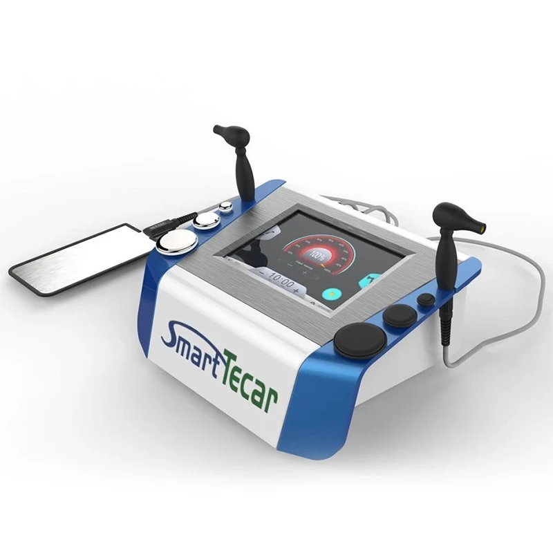 Professional portable 2 in 1 Smart tecar Shock wave therapy machine pain relief treatment of sports injury ED therapy machine