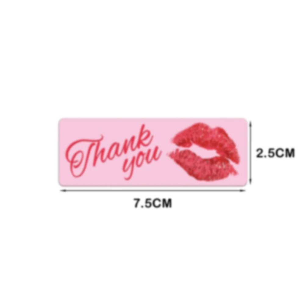 120Pcs/roll Pink Labels Thank You For Your Order Stickers For Envelope Sealing For Small Business Decor Sticker Stationery