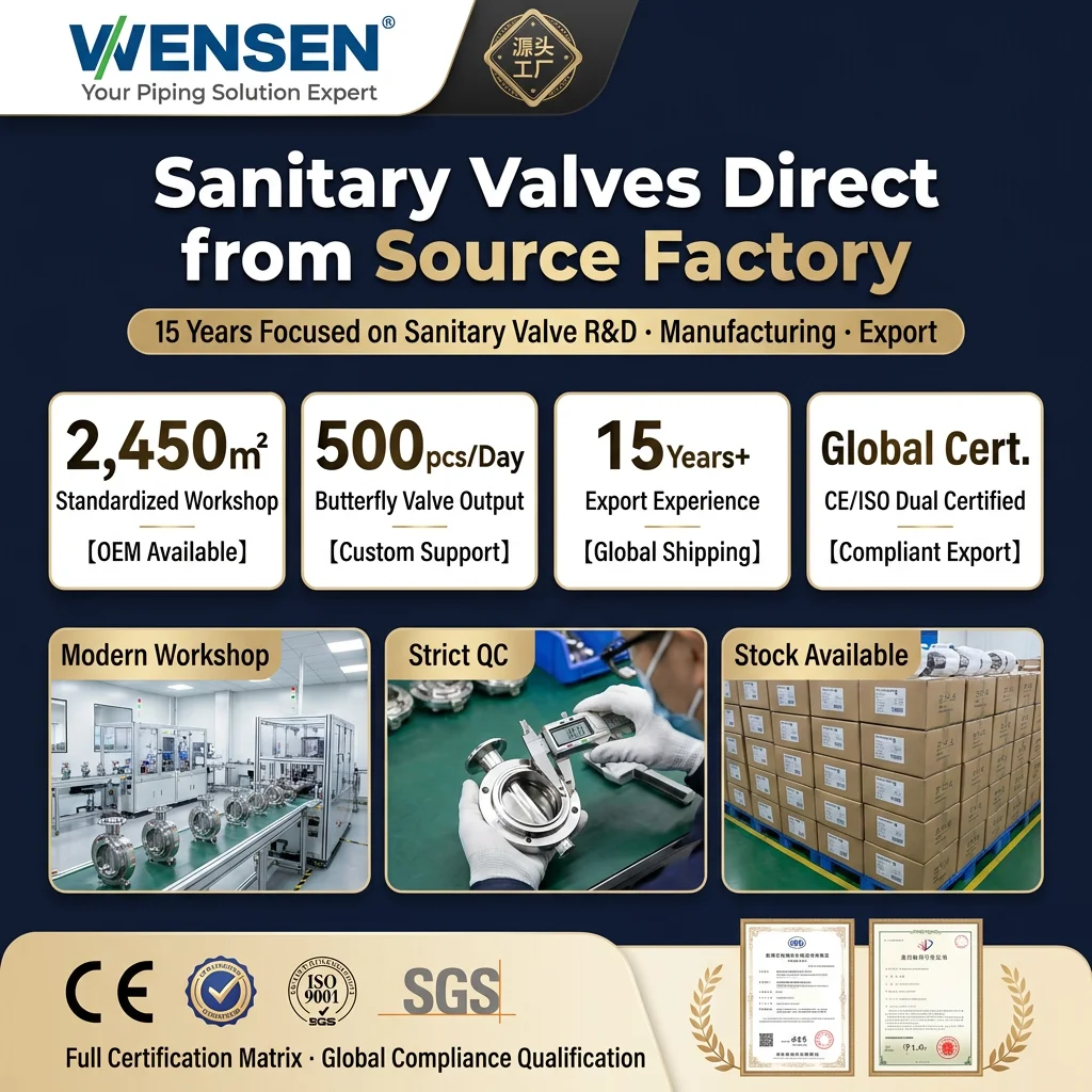 Factory Price Manual Sanitary Stainless Steel 304/316L Duckbill Tri-clamp Butterfly Valve Food Grade Base Customizable
