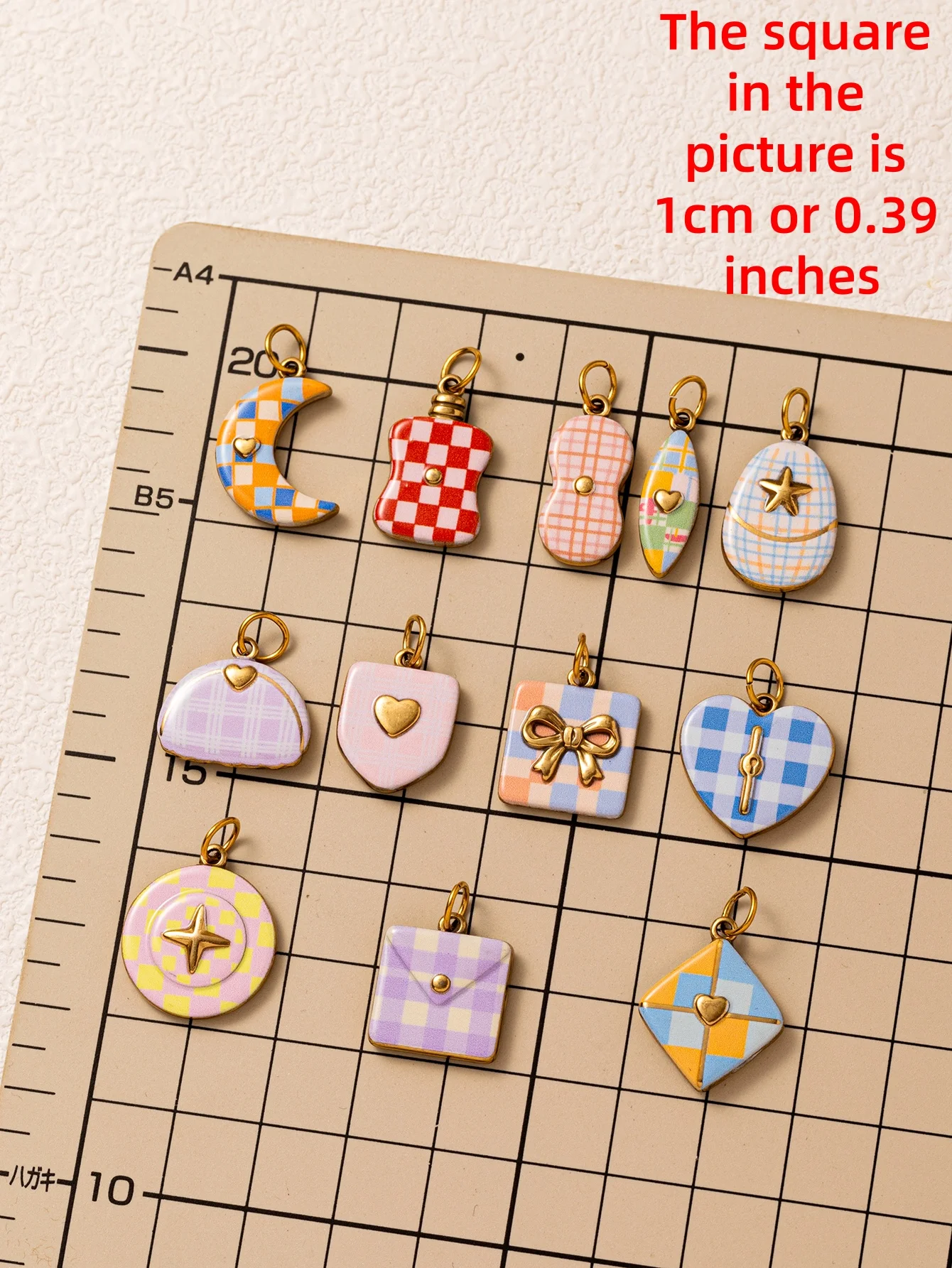 316 Edelstahl Wasserdicht Farbbeständig Einfacher Neuer Schleifen-Mond-Kürbis-Muschel-Anhänger DIY Charms Schmuckherstellung – Detail 2