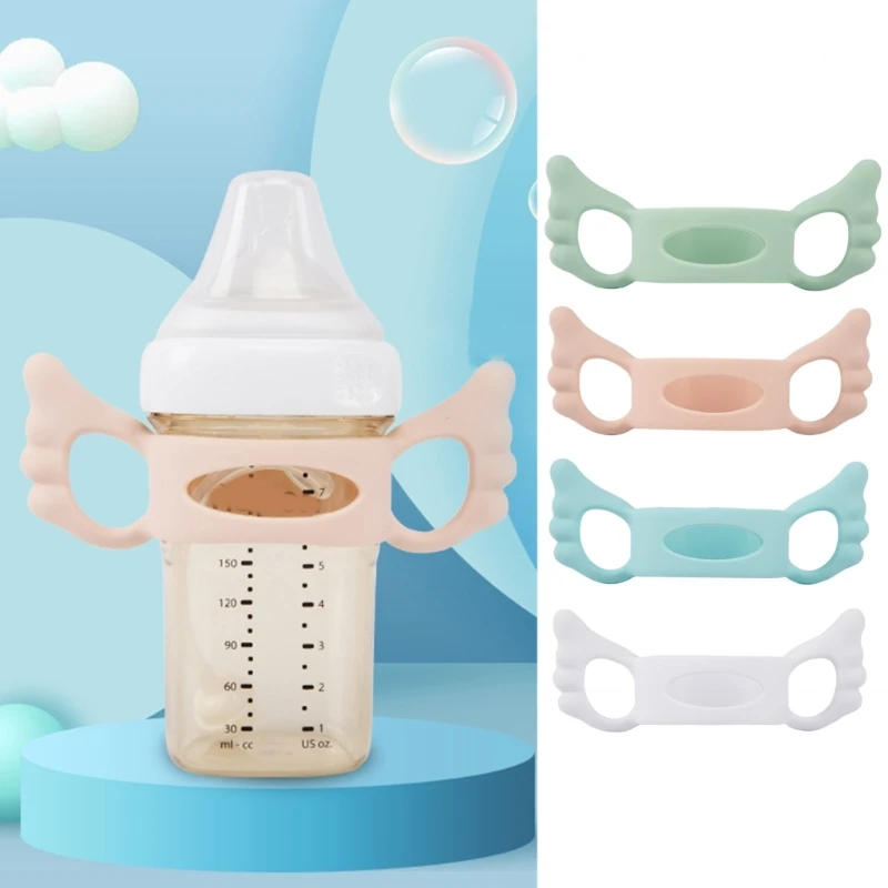 Baby Bottle Handle Feeding Bottle Handle BPA Free Cute Angel wing shaped handle Milk Bottle Handle for Hegen Wide Neck Bottles