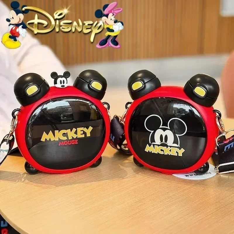 

New Arrival Disney Mickey Child Water Cup Boys Student Water Bottle Dual Kawaii Drinking Cup Tritan Straw Cup Kids Birthday Gift