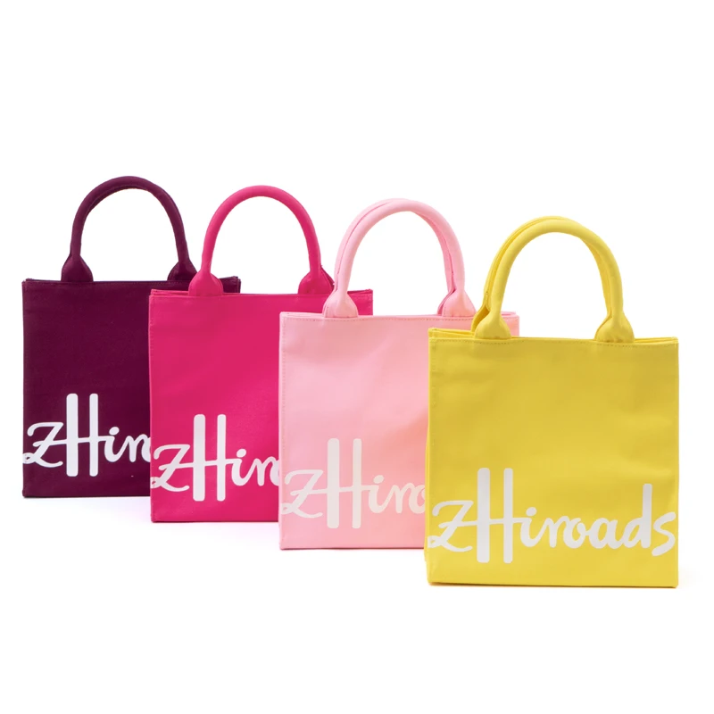 Fashionable Solid Color Thick Cotton Canvas Tote Bag for Women - Daily Use Handbag for Shopping And Outings Popular Leisure Bag