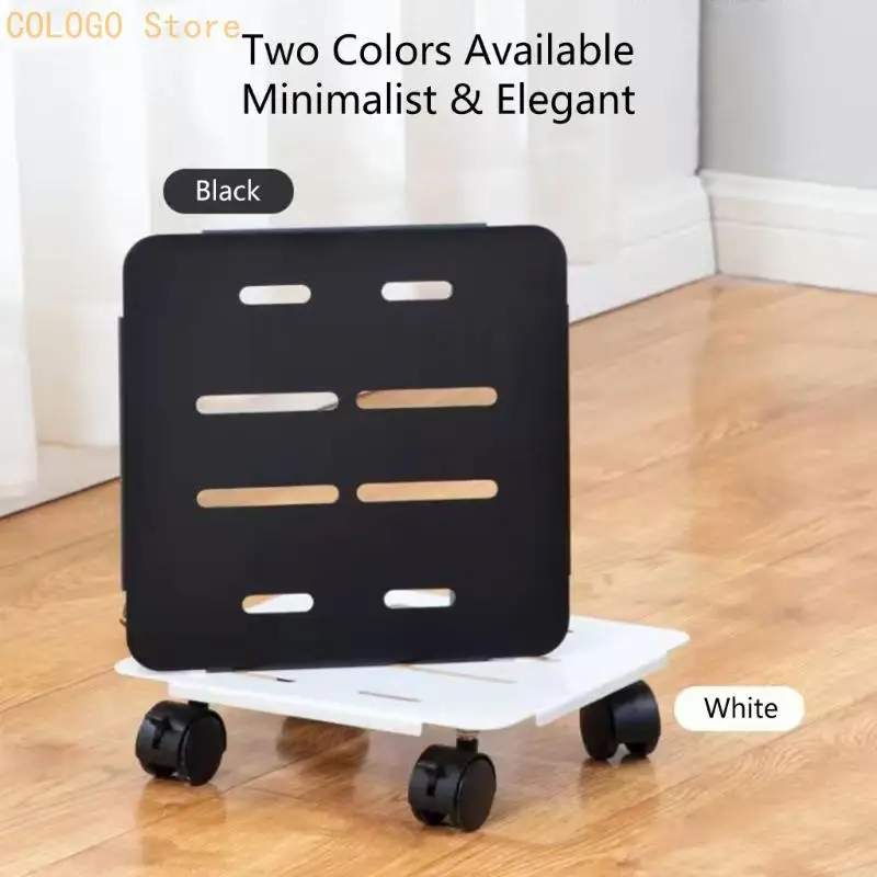 Rolling Pot Stand with Metal Tray Base with Vented Top for Indoor Pots and Daily Household Placement Use D0LD