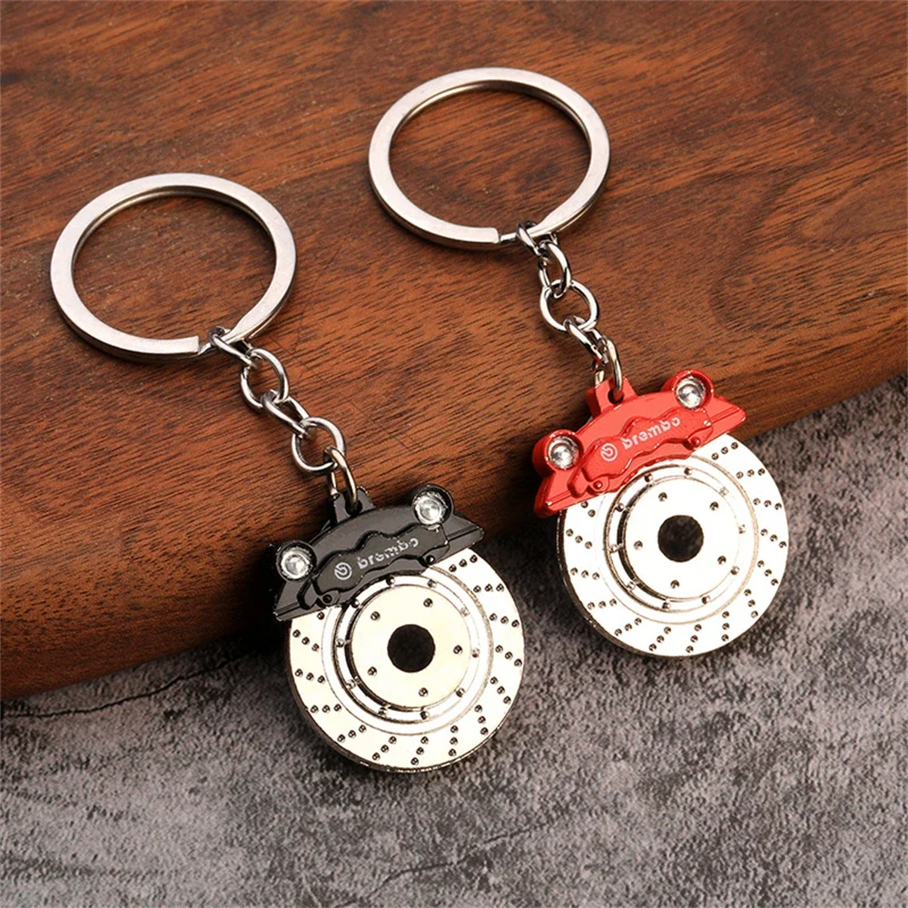 Creative Wheel Rim Keychain Metal Modification Brake Disc Model Key Ring Souvenir Gift Waist Buckle Bag Pendant Key Holder Gifts