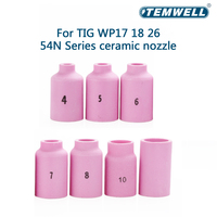 54N14 54N15 54N16 54N17 54N18 54N19 54N12 Alumina Nozzles For TIG WP17 18 26 Welding Torch Accessories Consumables