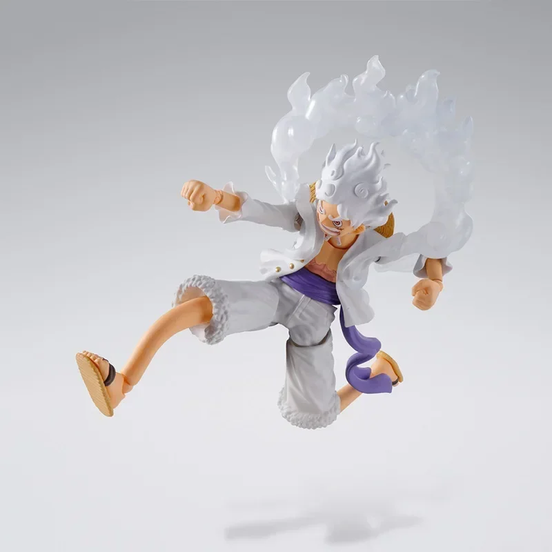 In Stock Bandai Original S.H.Figuarts ONE PIECE Monkey D. Luffy Gear 5 Anime Action Figures Model Toy Collection Hoilday Gifts