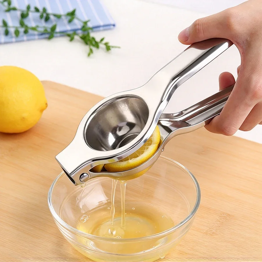 1Pc 20.5cm Length Stainless Steel Lemon Squeezer Manual Citrus Juicer Hand Press Fruit Extractor Kitchen Tool