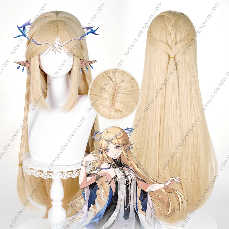

Cartethyia Cosplay Wig 90cm Long Flaxen Blonde Mixed Color Heat Resistant Synthetic Hair