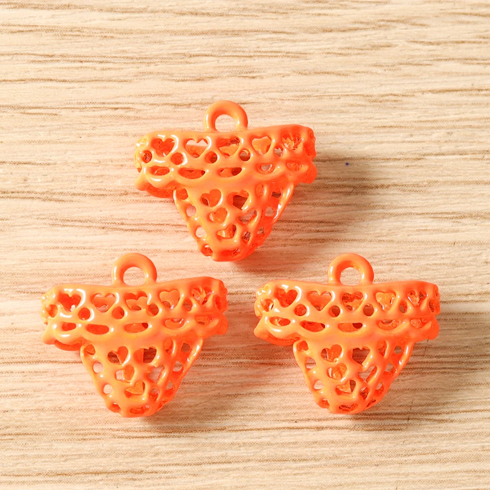 Tusember 5 Stück Niedliche Emaille Kawaii 3D Pantoffel- und Hutanhänger für Ohrringe, Halsketten, Armbänder, DIY-Schmuckherstellungszubehör – Detail 39