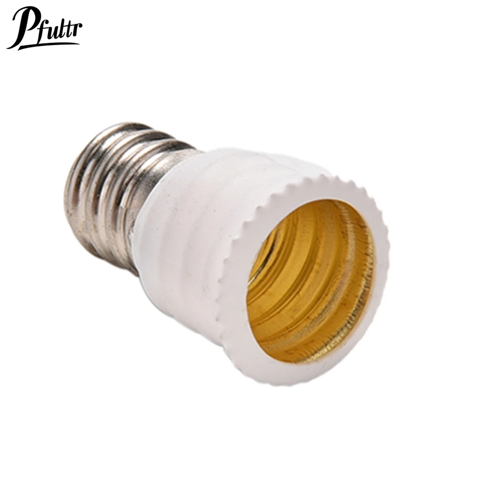 1Pcs E12 To E14 Bulb Lamp Holder Adapter Socket Converter Light Base Candelabra White