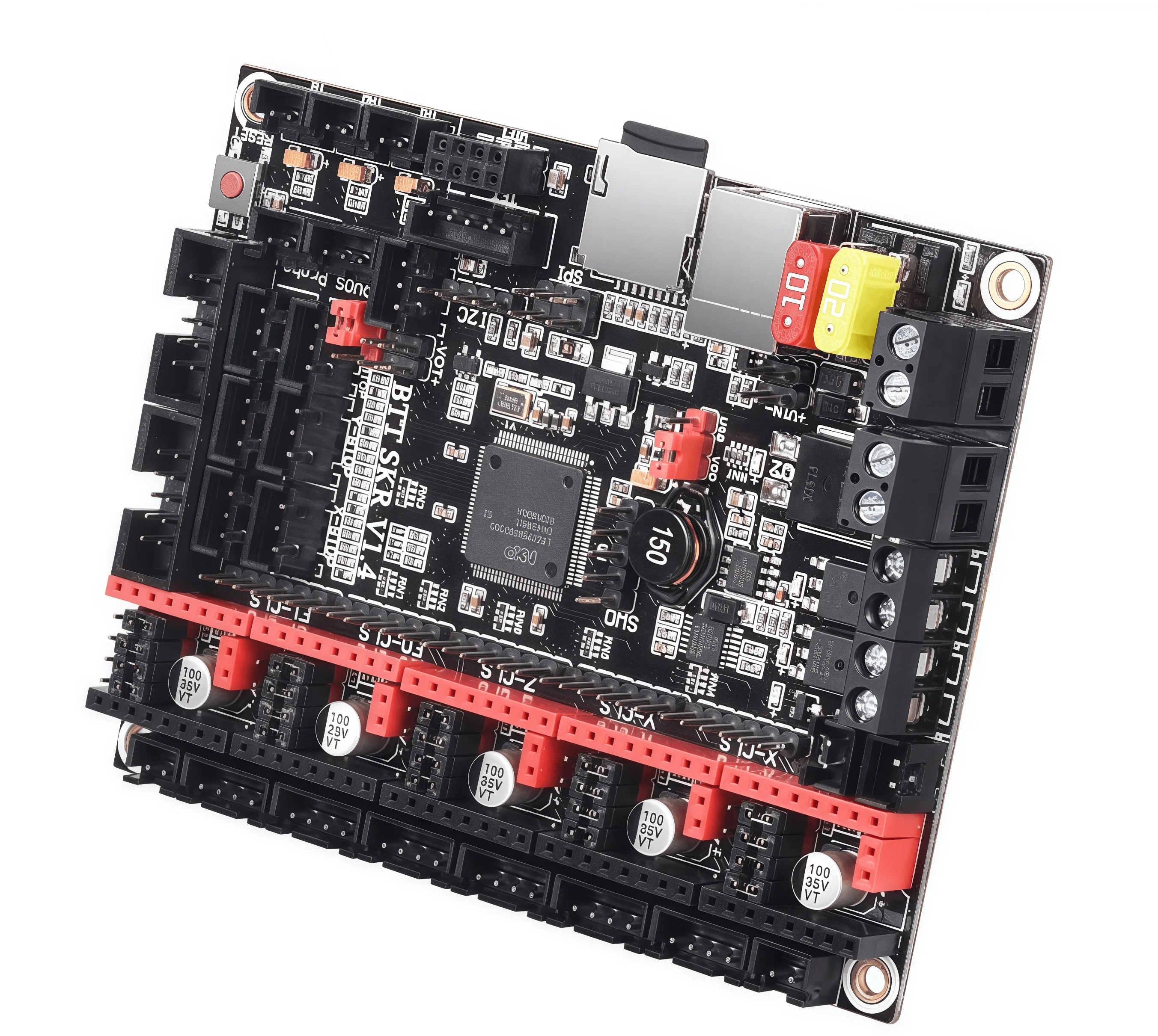 BTT SKR V1.4 BIGTREETECH SKR V1.4 Turbo TMC2225 اللوحة الأم طابعة ثلاثية الأبعاد لوحة تحكم 32 بت فورون ماستر MKS GEN L