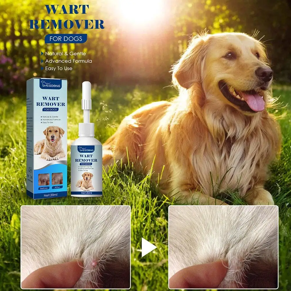 20ml Pet Warts Remover Liquid Dogs Skin Care Cats Corns Moles Warts Treatment Eliminate Irritation Fast Skin No Papilloma R Q9a7