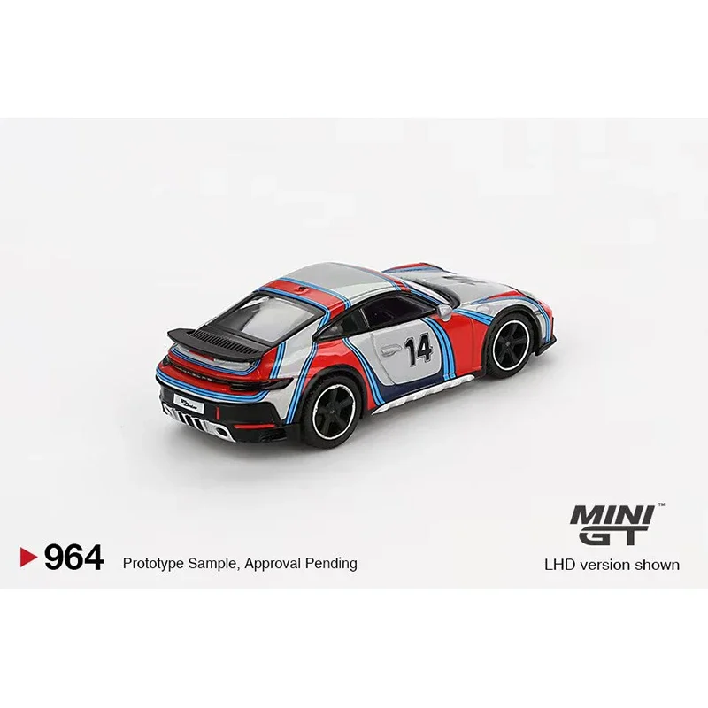 Vorverkauf MINIGT 964 1:64 Porsche 911 Dakar Ice Grey Metallic Rally 1974 Diecast Model Collection Toys