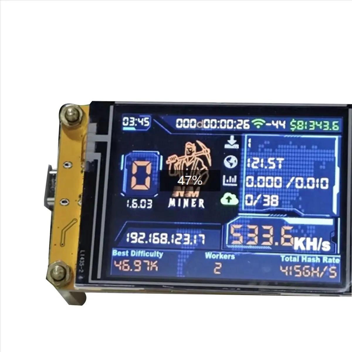 Super Hot Sale Brand NMMiner NerdMiner V2 530KH/S Hashrate BTC Solo Lottery Miner