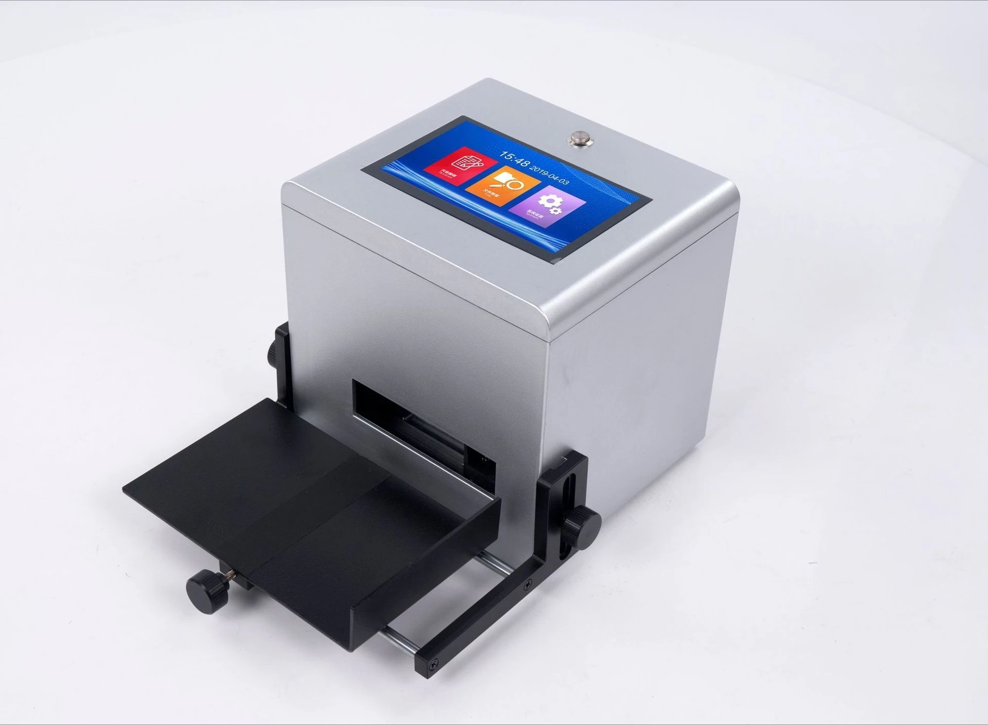 desktop waterline-free manual semi-automatic inkjet printing static coder inkjet printer