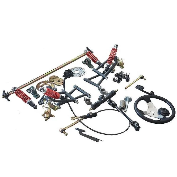 

ATV GO KART KARTING DIY Rear Axle Brake Disc Rotor Caliper Front Steering Suspension Swing Arms With Shock Absorbers