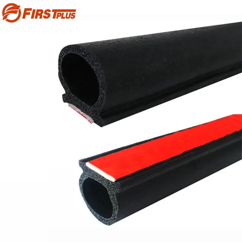 Large D Pillar Auto Car Rubber Sealing Strips Trim For Window Door Edge Bonnet Trunk Cover Soundproof Dustproof Envionmental