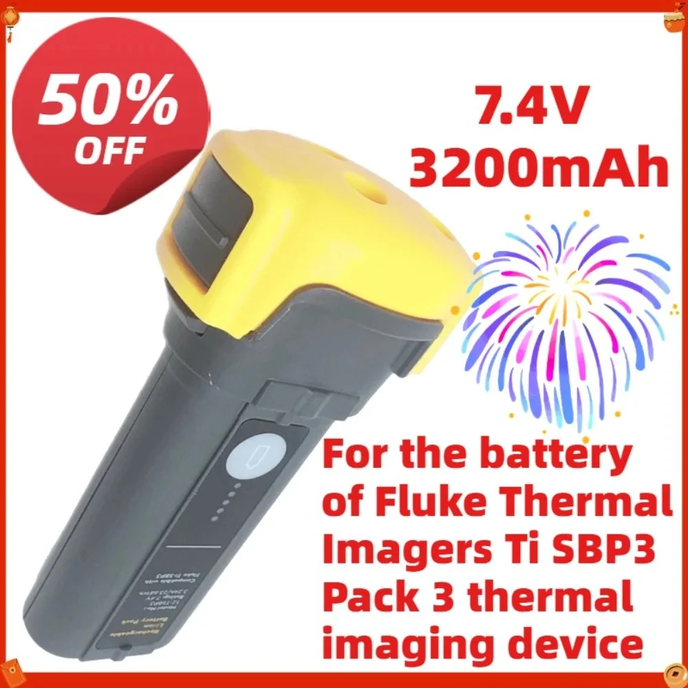 7.4V 3200mAh Li-ion Replacement For Fluke FLK-TI-SBP3 Smart Battery Ti480/Ti200/Ti300/Ti125/TiR105/TiR110/TiR125 Thermal Imager