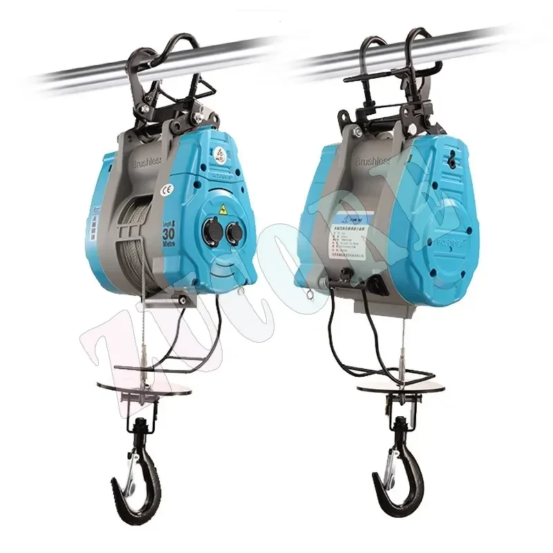 

The 4th Generation Stepless Speed Regulation Brushless Variable Frequency Electric Hoist 220V Suspension Lifting Household Crane