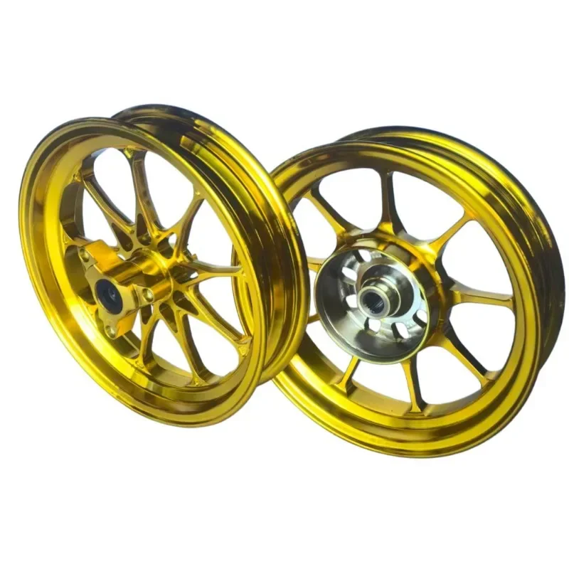 10 Inch CNC Aluminum Wheel Rims Modified Hub Fit Honda Dio 18/28 ZX34/35/38/56 Z4 2 Stroke Scooter Replacement Wheel Parts