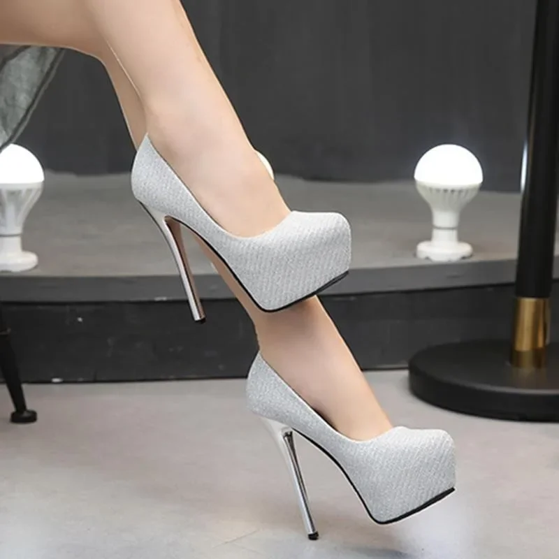 

Женские туфли-лодочки на очень высоком каблуке, туфли на шпильке для женщин, свадебные туфли для невесты с круглым носком, люксовый бренд, молодой корейский стиль, весеннее качество