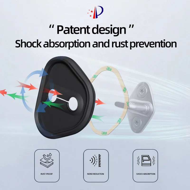 Silica Gel Door Lock Case Car Door Lock Cover Door Check Arm Protector Cover For ZEEKR 001 009
