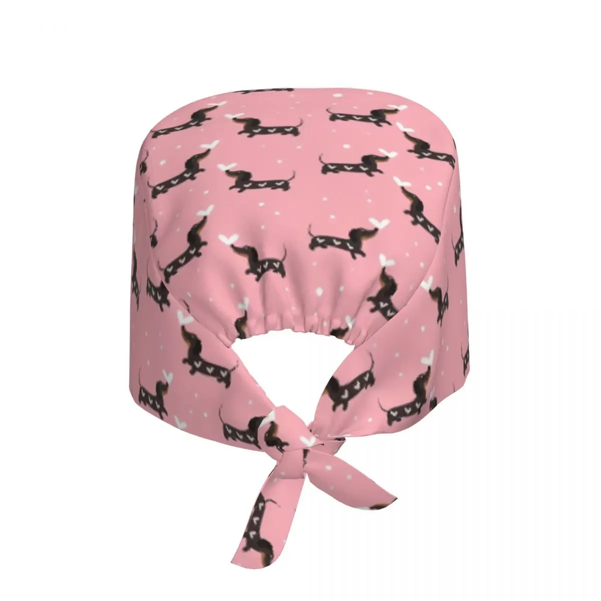 Custom Dachshund Dog Cleaning Working Cap Cool Men Women Sausage Dogs Scrub Cap Surgicals Hat Nurse Scrubs Hat Nurse