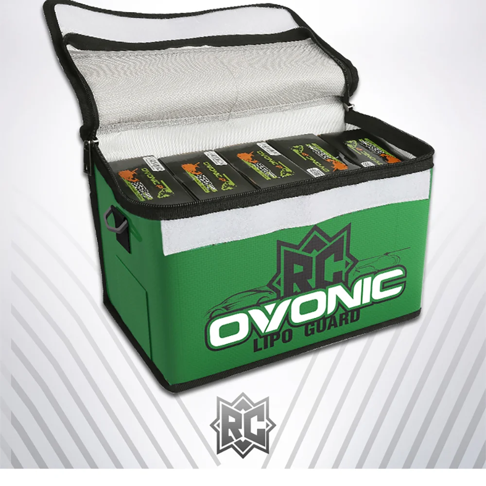Ovonic LiPo-Akku-Sicherheitsbeutel, flammhemmend und wasserdicht, tragbar, handlich, zur sicheren Aufbewahrung und zum Laden, große Kapazität. – Detail 4