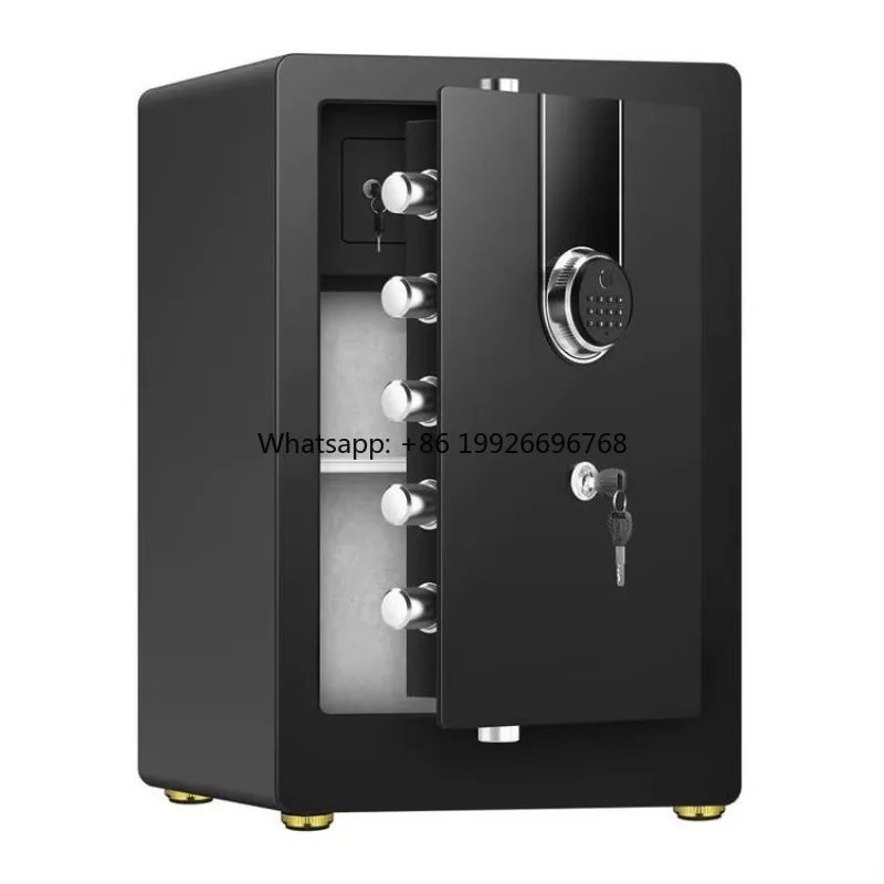 

Factory Directly Safe Box Black 60CM Height Safe with Inner Cabinet Fingerprint Lock / Electronic Lock Safe Box manufacturer