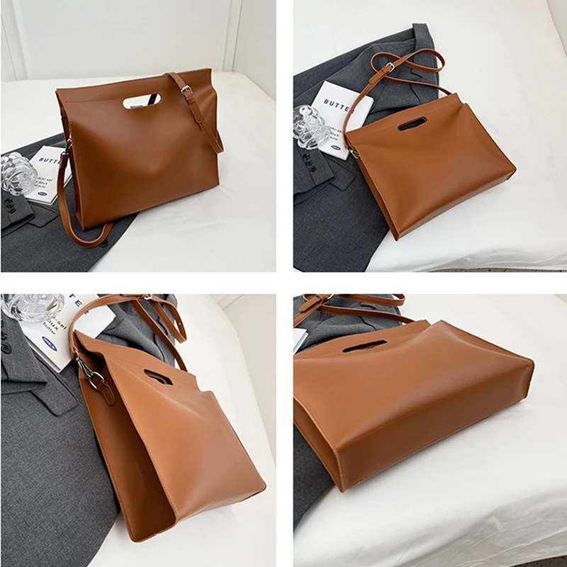 Sac à Main en Cuir de Grande Capacité pour Ordinateur Portable, Sacoche Design de Luxe à la Mode, Nom Personnalisé, Bureau d'Affaires, 03, Étui à Bombes Croisées, pour Femme