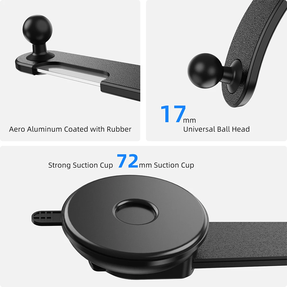 XMXCZKJ Windshield Car Phone Holder Mount Universal Suction Cup Cell Phone Holder Car Dashboard Holder for iPhone Samsung Huawei