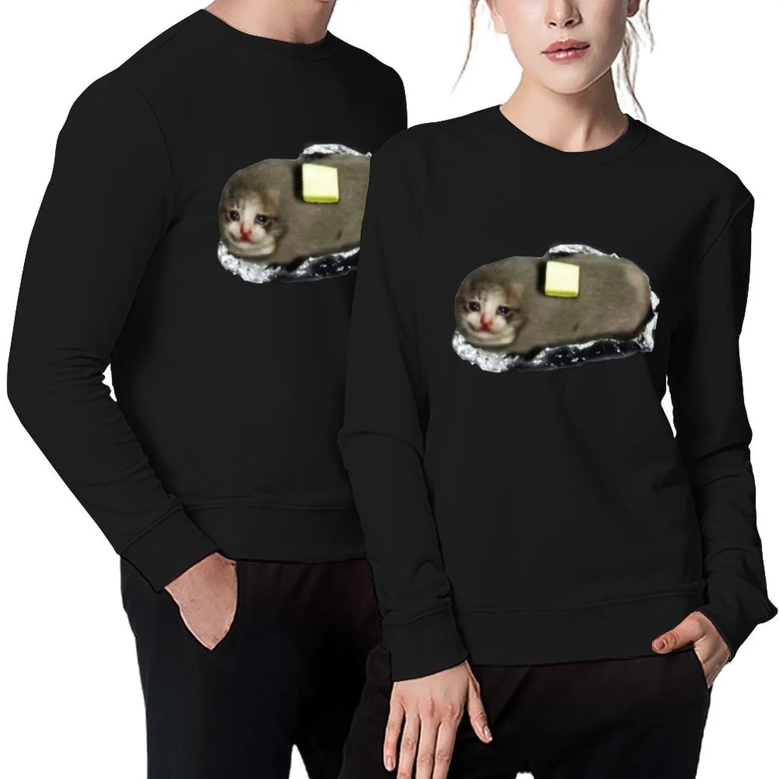

Cyring Cat Meme #2 [upgraded] Pullover autumn new products blouse autumn clothes sweatshirt male