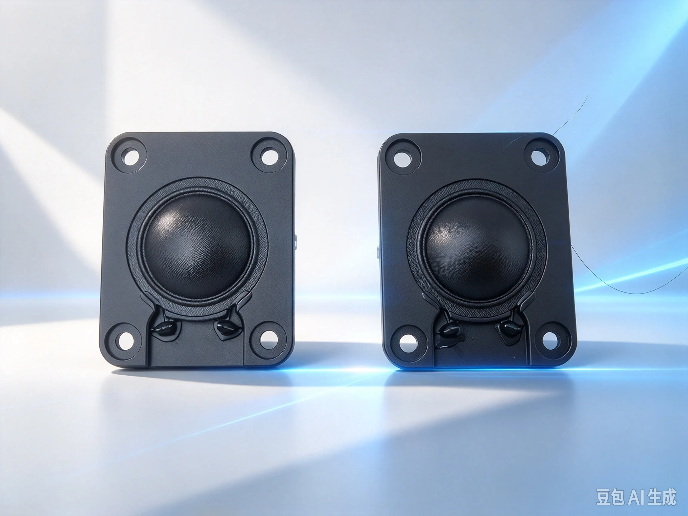 Silk Dome 1.5 Inch Tweeter for HiFi DIY Audio, Rectangular Small Speaker